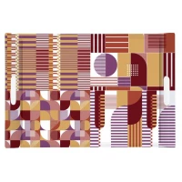 صينية 49*34 سم من Easy Life Geometric Art - ألوان متعددة