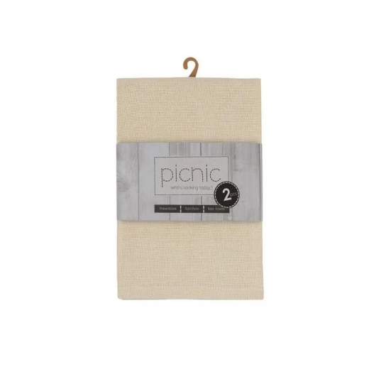 طقم بشاكير مطبخ قطعتين من Finesse Picnic Richmond - بيج طقم بشاكير مطبخ قطعتين من Finesse Picnic Richmond - بيج