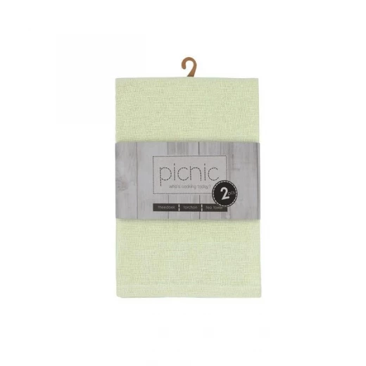 طقم بشاكير مطبخ قطعتين من Finesse Picnic Richmond - أخضر فاتح طقم بشاكير مطبخ قطعتين من Finesse Picnic Richmond - أخضر فاتح