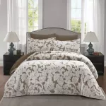 طقم لحاف فرو شتوي ثاسوس - كينج/سوبر كينج - بيج داكن من نوفا هوم - نوفا هوم