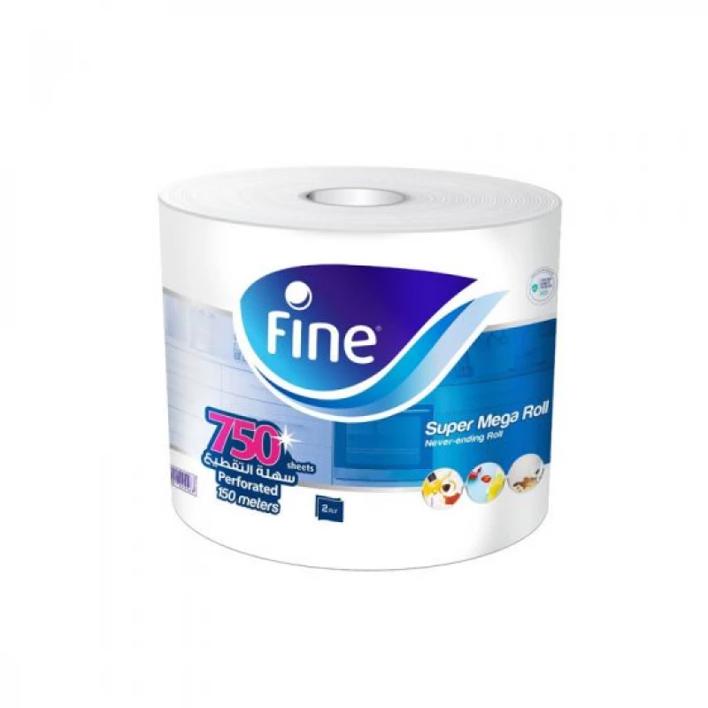 Fine Hand Towel Mega Roll 2 Pl - Fine