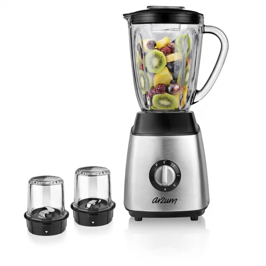 Arzum Maxiblend Glass Liquidiser - Stainless Steel, 600 W, 1,6 Liter - Arzum - Image 2