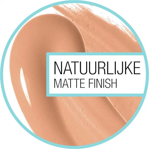 مايبيلين فيت مي كريم أساس سائل مات بورليس للتحكم في الزيوت مكياج بيج شمسي للبشرة الدهنية - Maybelline - Image 2