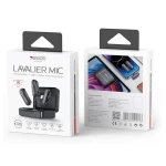 ييسيدو – ميكروفون لافاليير 2 في 1 (KR16) – لايتنينغ، 70mAh، لاسلكي، 2.4GHz – أسود - يسيدو