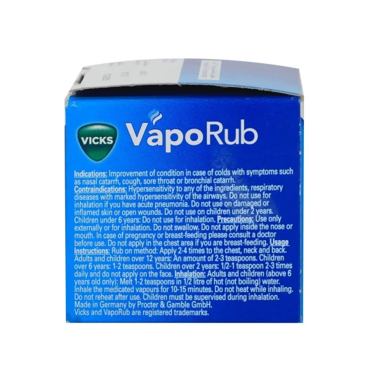 Vicks VapoRub - 50g Ointment for cold symptoms relief Relieves cough Clears nasal congestion - Vicks - Image 3