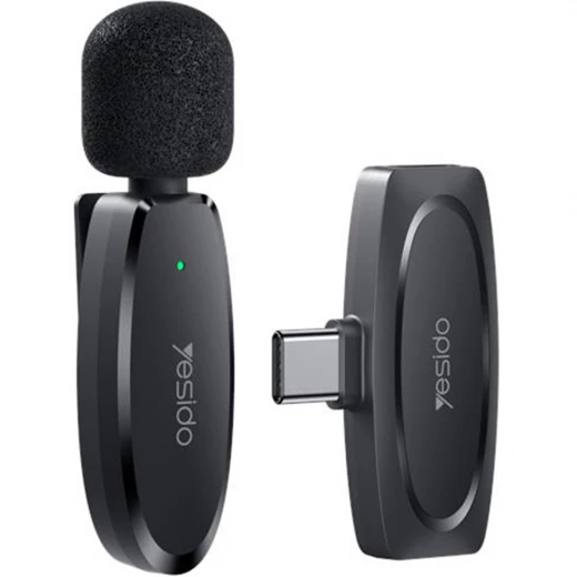 ييسيدو ميكروفون قابل للتثبيت، USB نوع-C، 70mAh، 20 متر + كابل شحن USB-C - يسيدو - Image 2