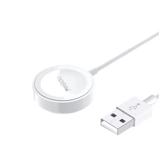 يسيدو - كابل شحن لاسلكي (CA70) - 2 في 1 USB إلى لايتنينغ، ساعة آبل، 2.4A، 1.2 متر - أبيض - يسيدو - Image 2