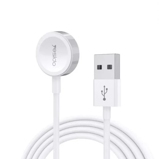 يسيدو - كابل شحن لاسلكي (CA70) - 2 في 1 USB إلى لايتنينغ، ساعة آبل، 2.4A، 1.2 متر - أبيض يسيدو - كابل شحن لاسلكي (CA70) - 2 في 1 USB إلى لايتنينغ، ساعة آبل، 2.4A، 1.2 متر - أبيض