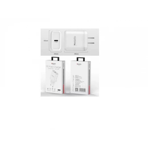 شاحن يسيدو بمنفذ Type-C YC23 PD بقوة 18 وات و3 أمبير، أبيض - يسيدو - Image 5
