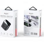 ييسيدو MC24 محول شاحن متعدد الوظائف 20W مع 3 منافذ USB + منفذ Type-C للسفر (أسود) - يسيدو