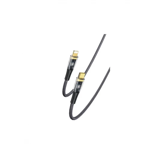 يسيدو كابل USB CA102 PD 20W Type-C/iP 2م PVC 3A، أسود - يسيدو - Image 2