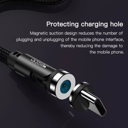 يسيدو CA68 كابل شحن مغناطيسي 3 في 1 2.4A USB، الطول: 1.2م - يسيدو - Image 5