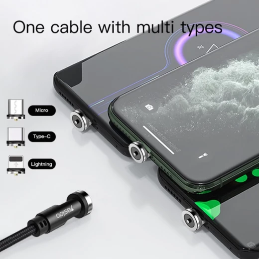 يسيدو CA68 كابل شحن مغناطيسي 3 في 1 2.4A USB، الطول: 1.2م - يسيدو - Image 9