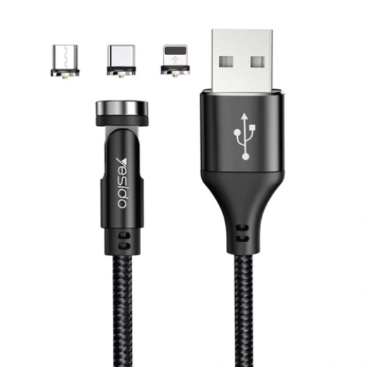 يسيدو CA68 كابل شحن مغناطيسي 3 في 1 2.4A USB، الطول: 1.2م - يسيدو - Image 7