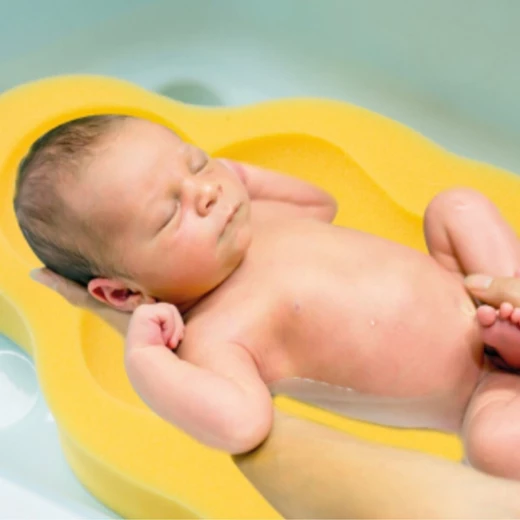 BabyJem Baby Bath Sponge Gentle Newborn Skin Care Yellow Color Soft & Absorbent - BabyJem - Image 5