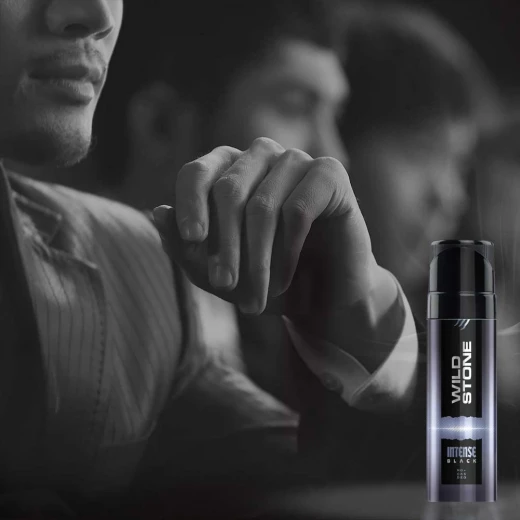 Wild Stone Intense Black Long Lasting No Gas Deodorant For Men, 150Ml - Wild stone - Image 2