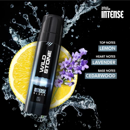 Wild Stone Intense Black Long Lasting No Gas Deodorant For Men, 150Ml - Wild stone - Image 5
