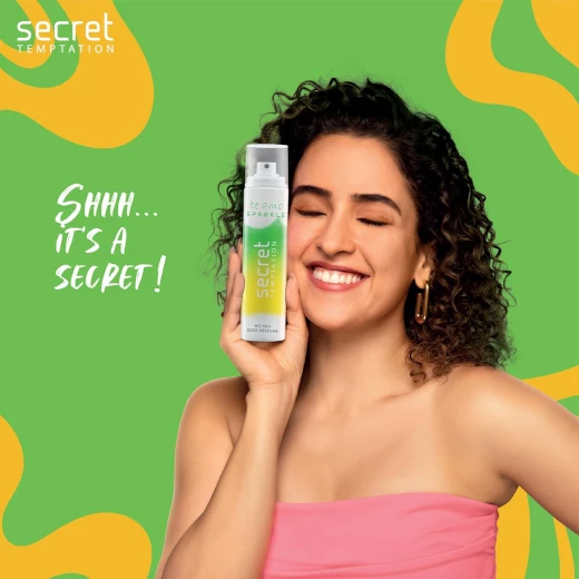 عطر الجسم سباركل من سيكريت تيمتيشن للنساء 120 مل برائحة الأزهار والفواكه يدوم طويلاً للحفلات - سيكريت تمبتيشن - Image 6
