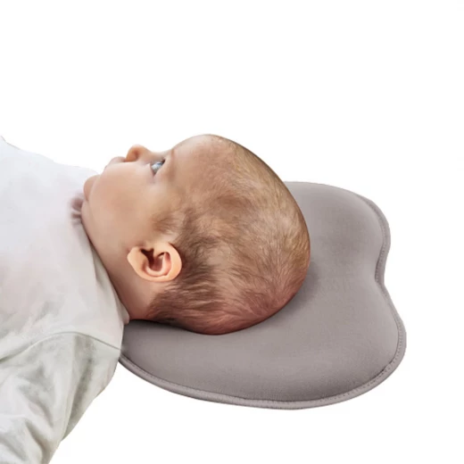 Babyjem Flat Head Pillow, Grey 24 cm - BabyJem - Image 2