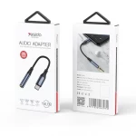 كابل YAU38 يسيدو المصنوع من سبائك الألومنيوم والنايلون  USB-C Type c إلى مقبس صوت Aux مقاس 3.5 مم وكابل سماعة رأس USB - يسيدو