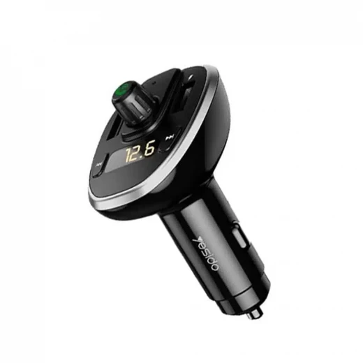 شاحن سيارة مزود بجهاز إرسال FM، ومنفذي USB مزدوجين بقوة 3 أمبير، وبطاقة U-Disk TF  من يسيدو - يسيدو - Image 5