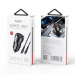 شاحن سيارة Y55  النوع C للشحن السريع 60 وات مع كابل  USB-C إلى  Type-C أسود  من يسيدو - يسيدو