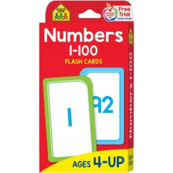 بطاقات تعليمية من School Zone للأرقام من 1 إلى 100 تدريب على العد للأطفال في مرحلة ما قبل المدرسة ورياض الأطفال تعليم الرياضيات