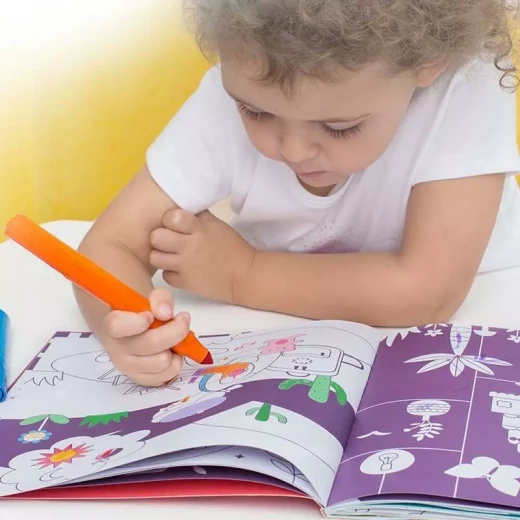 كتاب تلوين رسم - مغامرة البالون للأولاد من ميدير - ميدير - Image 3