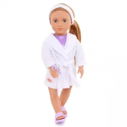 Our Generation Serafina Posable 46cm Spa Doll & Storybook Set