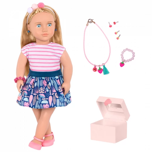 دمية أليسيا من أور جنريشن بطول 46 سم مع مجوهرات وأذنين مثقوبتين - أور جيناريشن - Image 6