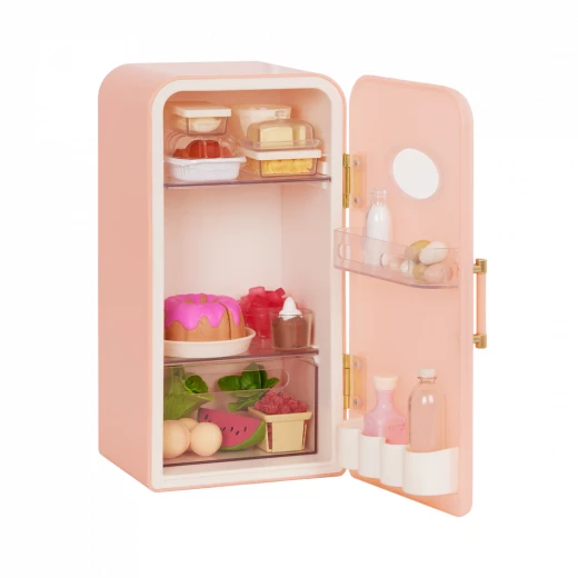 Our Generation Perfectly Fresh 46cm Doll Mini Fridge & Play Food Set Our Generation Perfectly Fresh 46cm Doll Mini Fridge & Play Food Set