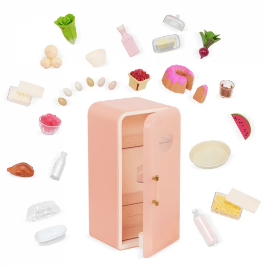 Our Generation Perfectly Fresh 46cm Doll Mini Fridge & Play Food Set - Our Generation - Image 2