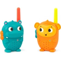 B. toys- Hippo & Monkey Walkie, Talkies, Walkie Talkie Set, 2-Pack Walkie Talkies, Long 100-Foot Range ,Toys for Toddlers, Kids – 3 Years +