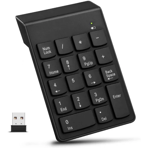لوحة أرقام لوحة مفاتيح لاسلكية USB,18 مفتاحًا - Image 2