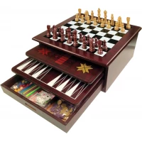 Cardinal 12 in 1 Wood Game Center 13 x 13 x 13 cm; 839 g