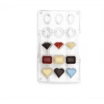Decora Gems chocolate mold 15 cav 200x120x22h mm - Decora