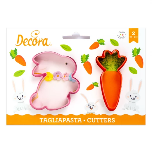 طقم قواطع بسكويت أرنب وجزر من ديكورا، مكون من 2 قطعة من ديكورا - ديكورا - Image 7
