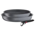 Tefal Ingenio Natural Force Frying Pan Set (24, 28 cm + 1 Removable Handle) - Tefal