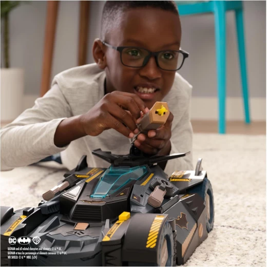 Spin Master Batman Ultimate Transforming Batmobile Playset 2 in1 Playset with Exclusive Figure, Glider, Lights & Sounds for Kids Aged 4+ - Spin Master - Image 11