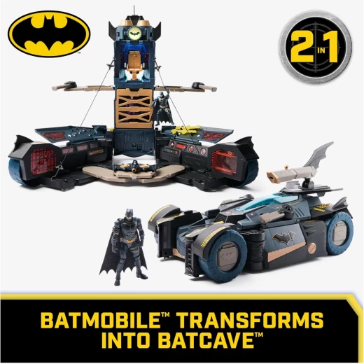 Spin Master Batman Ultimate Transforming Batmobile Playset 2 in1 Playset with Exclusive Figure, Glider, Lights & Sounds for Kids Aged 4+ - Spin Master - Image 8