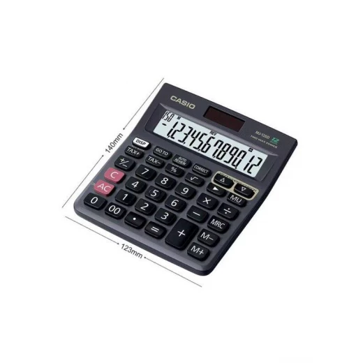 آلة حاسبة المكتبية MJ120D، 300 خطوة للتحقق والتصحيح، باللون الأسود من كاسيو - كاسيو - Image 4