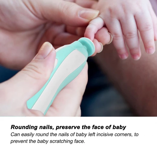 Baby Nail Clippers, Electric Nail Clippers, Low Noise, Portable Nail File with 6 Grinding Heads for Newborns, Kids - Image 2
