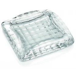 IVV Optic Square Ashtray Dia 18x18cm Transperant