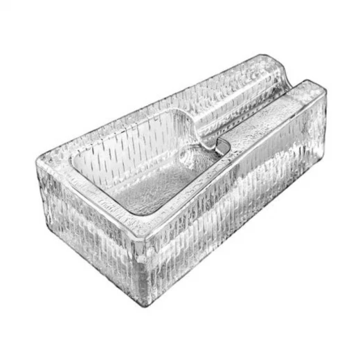 Libbey Cigar Ashtray , Glass L18 - W10 - H5cm Libbey Cigar Ashtray , Glass L18 - W10 - H5cm