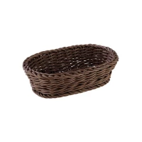 APS Oval Basket 19x12 H 6cm Dark Brown