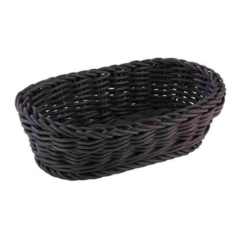 APS Oval Basket Dia19x12cm Hight 6cm Black - APS
