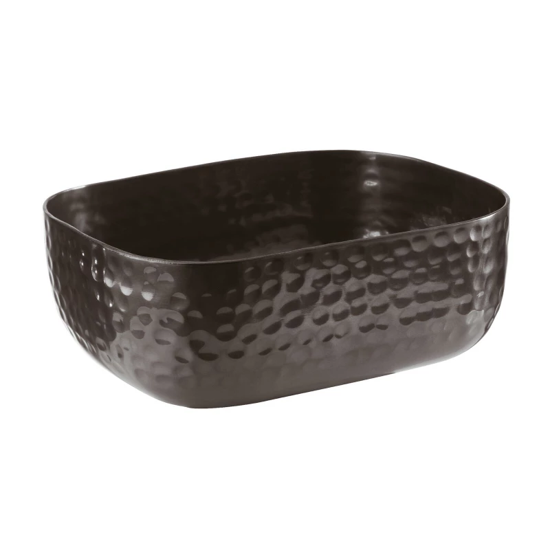 وعاء مستطيل من بقطر 23×15.5 سم، أسود من اي بي اس - اي بي اس
