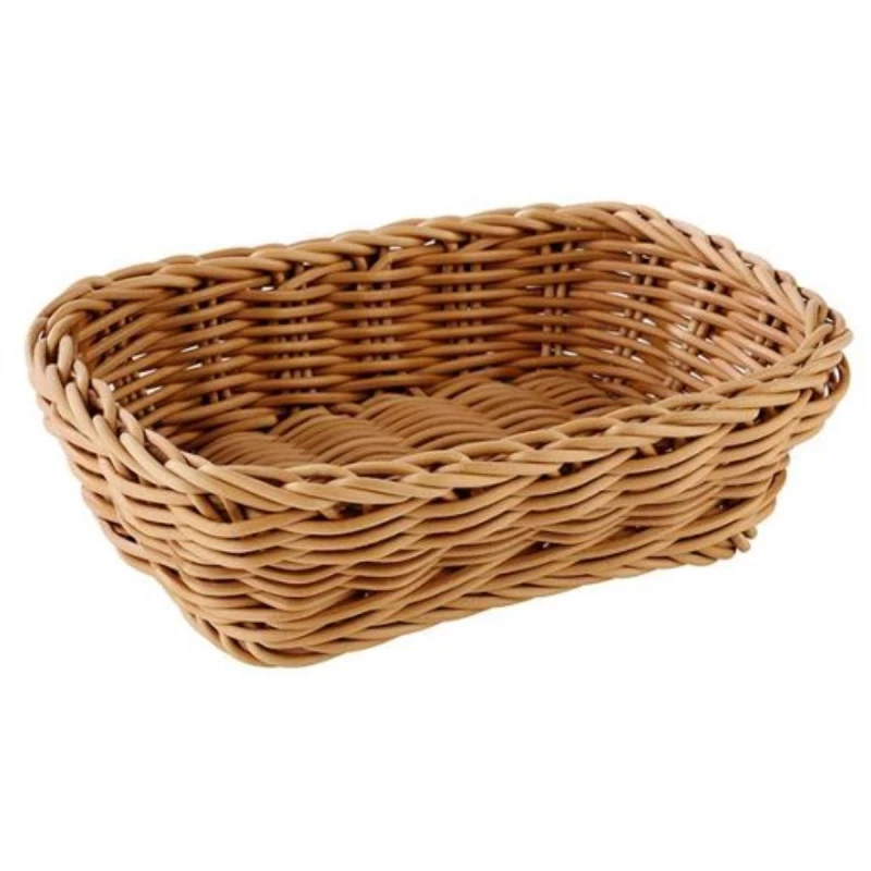 APS Rectanguler Basket Dia 19x13cm Hight 6cm Brown - APS