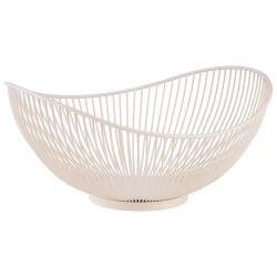 سلة سفارت قطر 29.5 × 25.5 سم ارتفاع 13.5 سم لون أبيض من اي بي اس