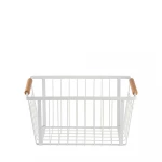 Table Craft Basket With Handle White Dia 13.5x9cm H 6cm - Table Craft
